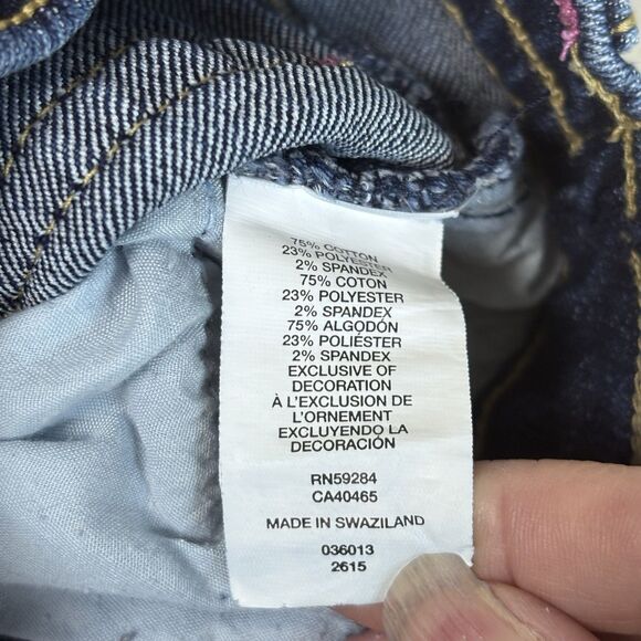 Est 1989 Place Babygirl Children's Place Stretch jeans 6-9 months with Patchwork - Picture 6 of 6